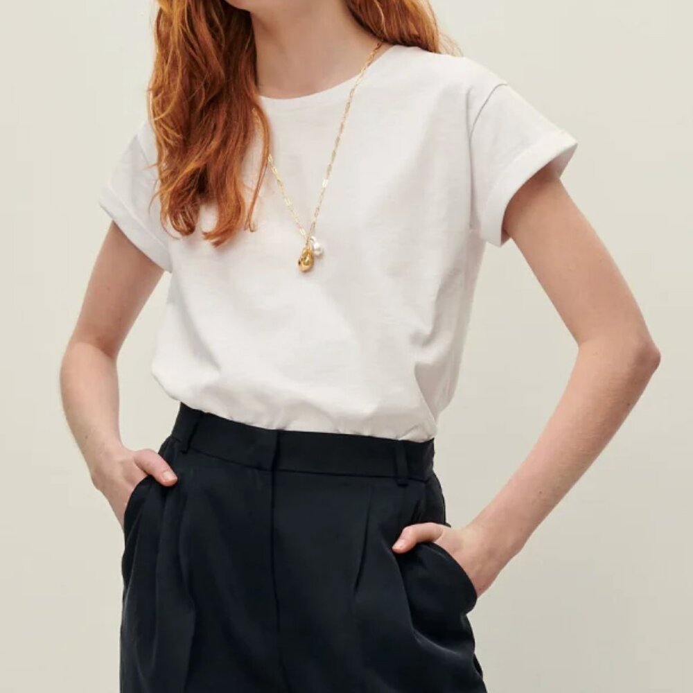 Sessun Albano cuffed sleeves slub T-shirt